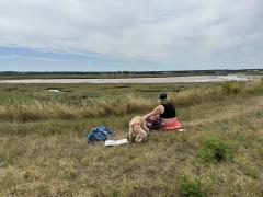 Lunch stop -overlooking Faversham Creek